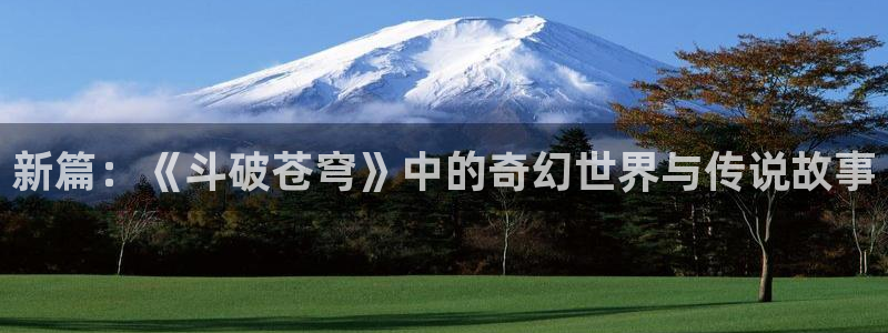 韩漫免费漫画页面在：新篇：《斗破苍穹》中的奇幻世界与传说故事